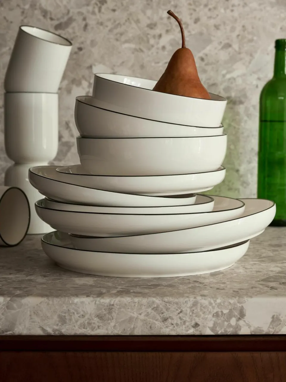 Porselein serviesset Facile, 6 personen (18-delig)^Westwing Collection Sale