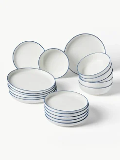 Porselein serviesset Facile, 6 personen (18-delig)^Westwing Collection Hot