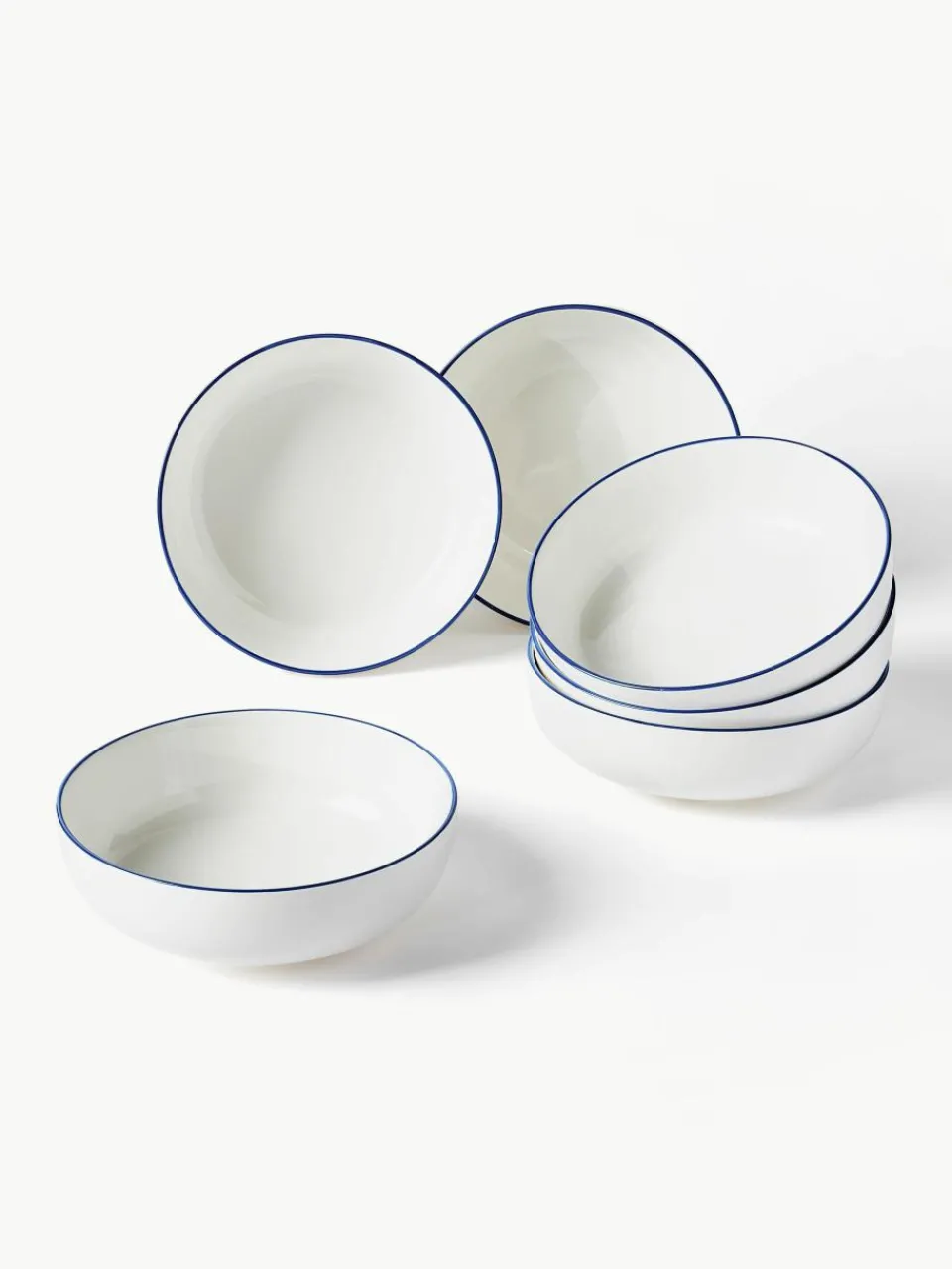 Porselein serviesset Facile, 6 personen (18-delig)^Westwing Collection Hot
