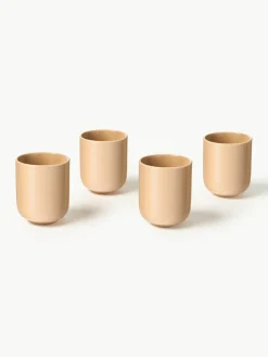 Porseleinen bekers Nessa, 4 stuks^Westwing Collection New