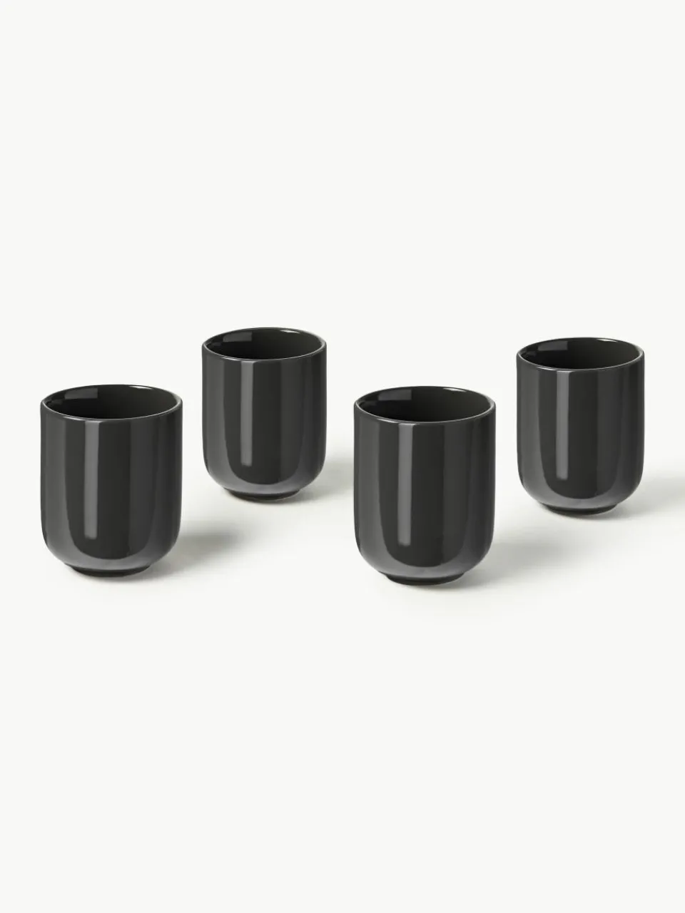Porseleinen bekers Nessa, 4 stuks^Westwing Collection Hot