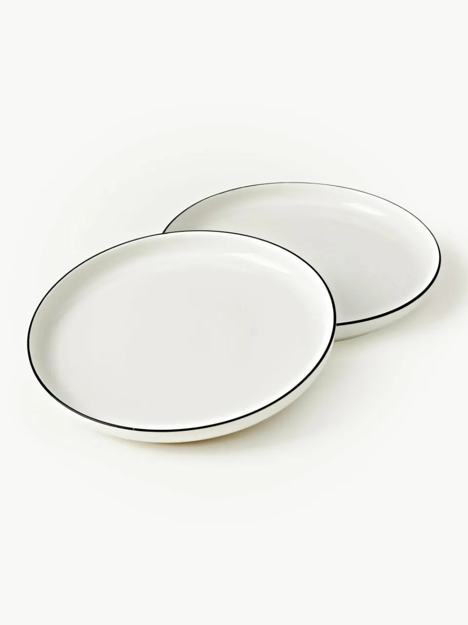 Porseleinen dinerbord Facile, 2 stuks^Westwing Collection Discount