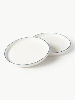 Porseleinen dinerbord Facile, 2 stuks^Westwing Collection Discount