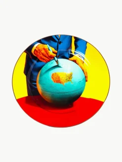 Porseleinen dinerbord Globe^SELETTI Fashion