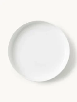 Porseleinen dinerbord Nessa, 4 stuks^Westwing Collection New