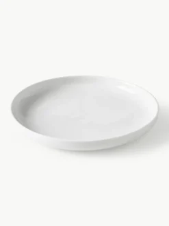 Porseleinen dinerbord Nessa, 4 stuks^Westwing Collection New