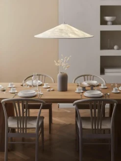 Porseleinen dinerbord Nessa, 4 stuks^Westwing Collection New