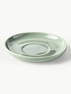 Porseleinen espressokopjes Nessa met schotels, 4 stuks^Westwing Collection Discount
