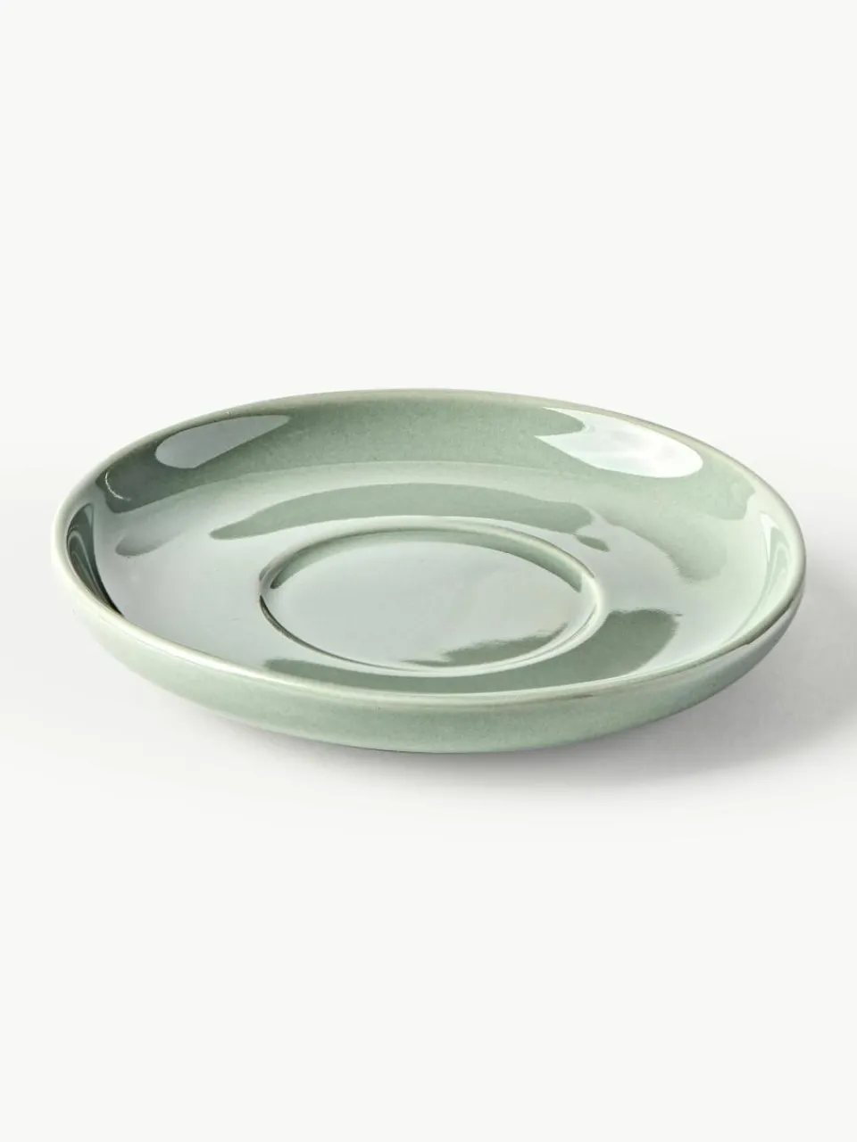 Porseleinen espressokopjes Nessa met schotels, 4 stuks^Westwing Collection Discount