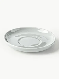 Porseleinen espressokopjes Nessa met schotels, 4 stuks^Westwing Collection Hot