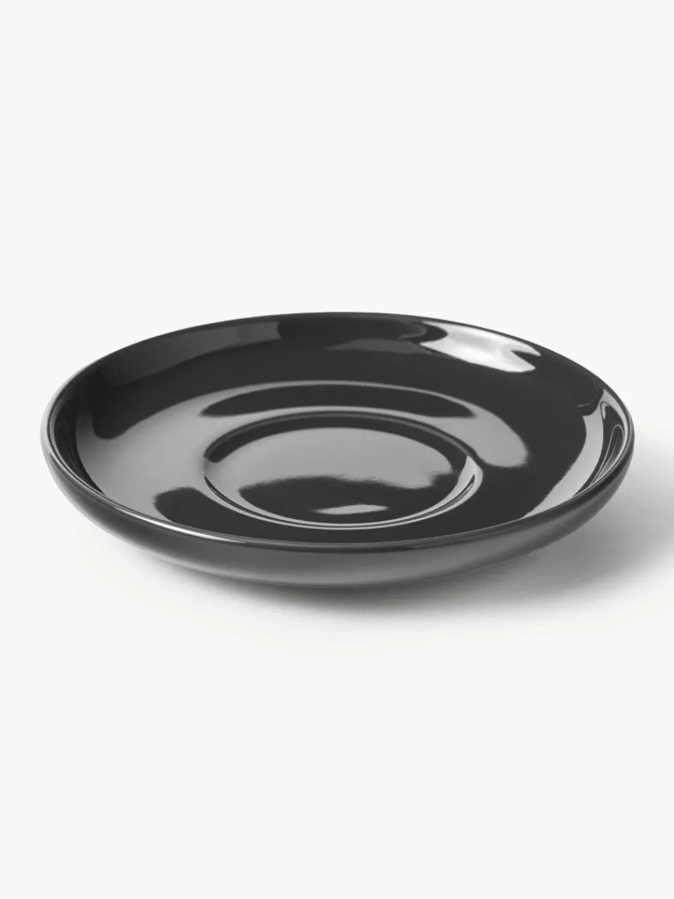 Porseleinen espressokopjes Nessa met schotels, 4 stuks^Westwing Collection Online