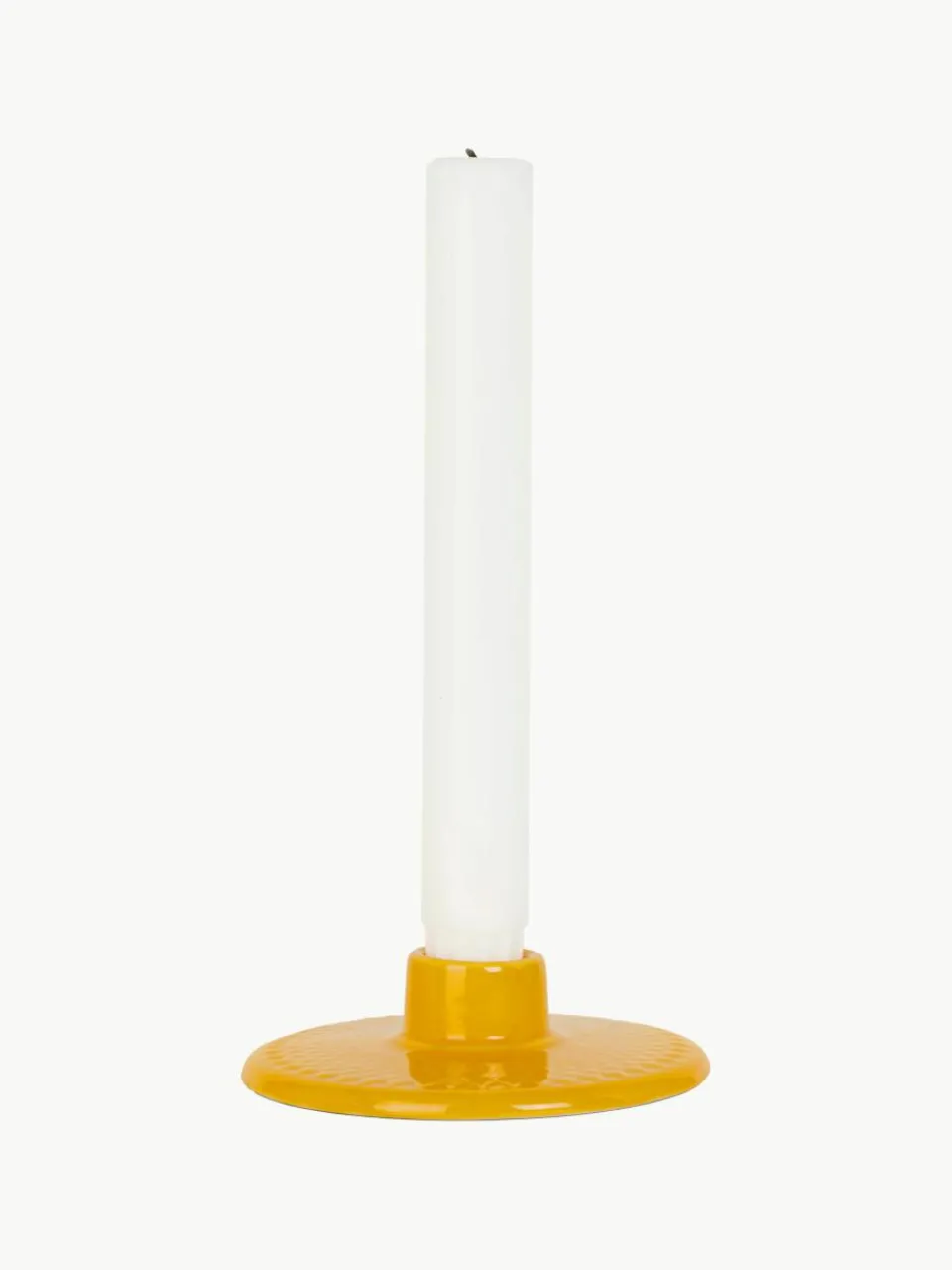 Porseleinen kandelaar Rhombe^Lyngby Porcelaen Clearance