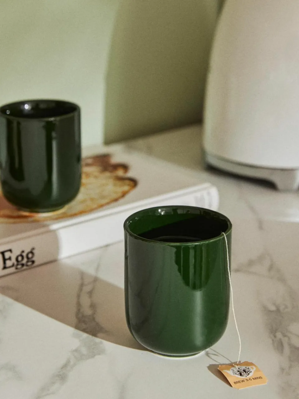 Porseleinen koffiemokken Nessa, 4 stuks^Westwing Collection Hot