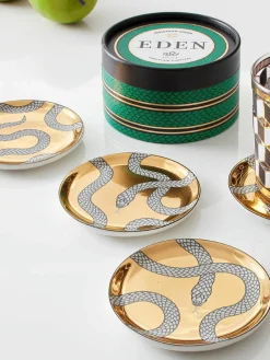 Porseleinen onderzetter Eden met goud, 4-delig^Jonathan Adler Online