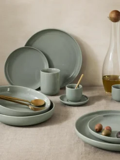 Porseleinen pastaborden Nessa, 4 stuks^Westwing Collection Hot