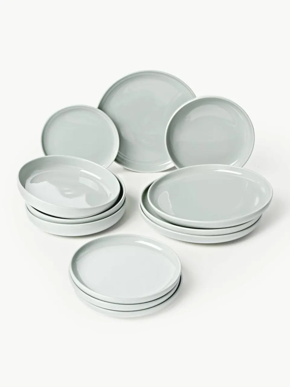 Porseleinen serviesset Nessa, 4 personen (12-delig)^Westwing Collection Sale