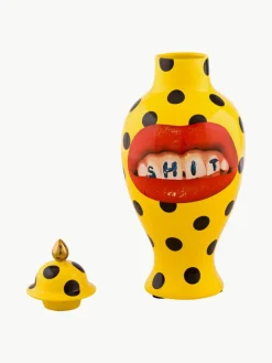 Porseleinen vaas Toiletpaper met deksel, H 47 cm^SELETTI Best