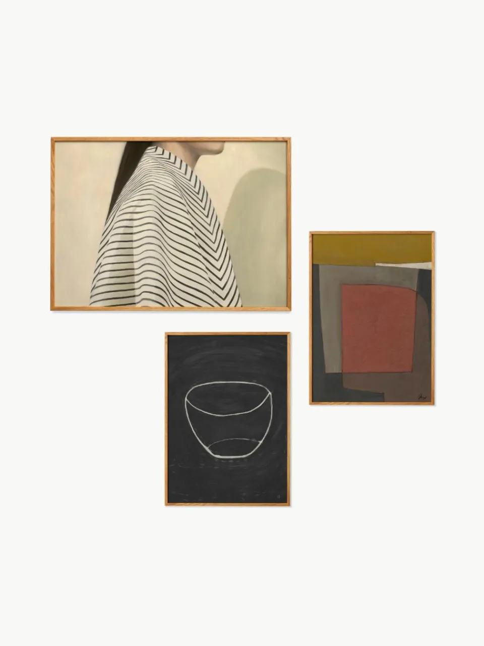 Poster Artwall no. 24 met lijst, set van 3^Paper Collective Best