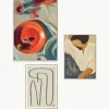 Poster Artwall no. 20 met lijst, set van 3^Paper Collective Hot