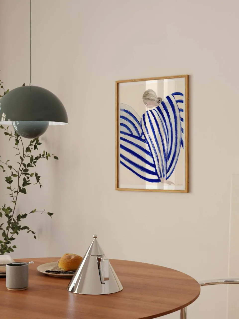 Poster blauw Stripe At Concorde by Sofia Lind x The Poster Club^Poster and Frame Online