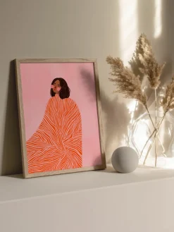 Poster The Woman With the Swirls^Poster and Frame Clearance