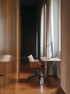 Q/Wood bureaustoel met armleuningen, in hoogte verstelbaar^Kartell Discount