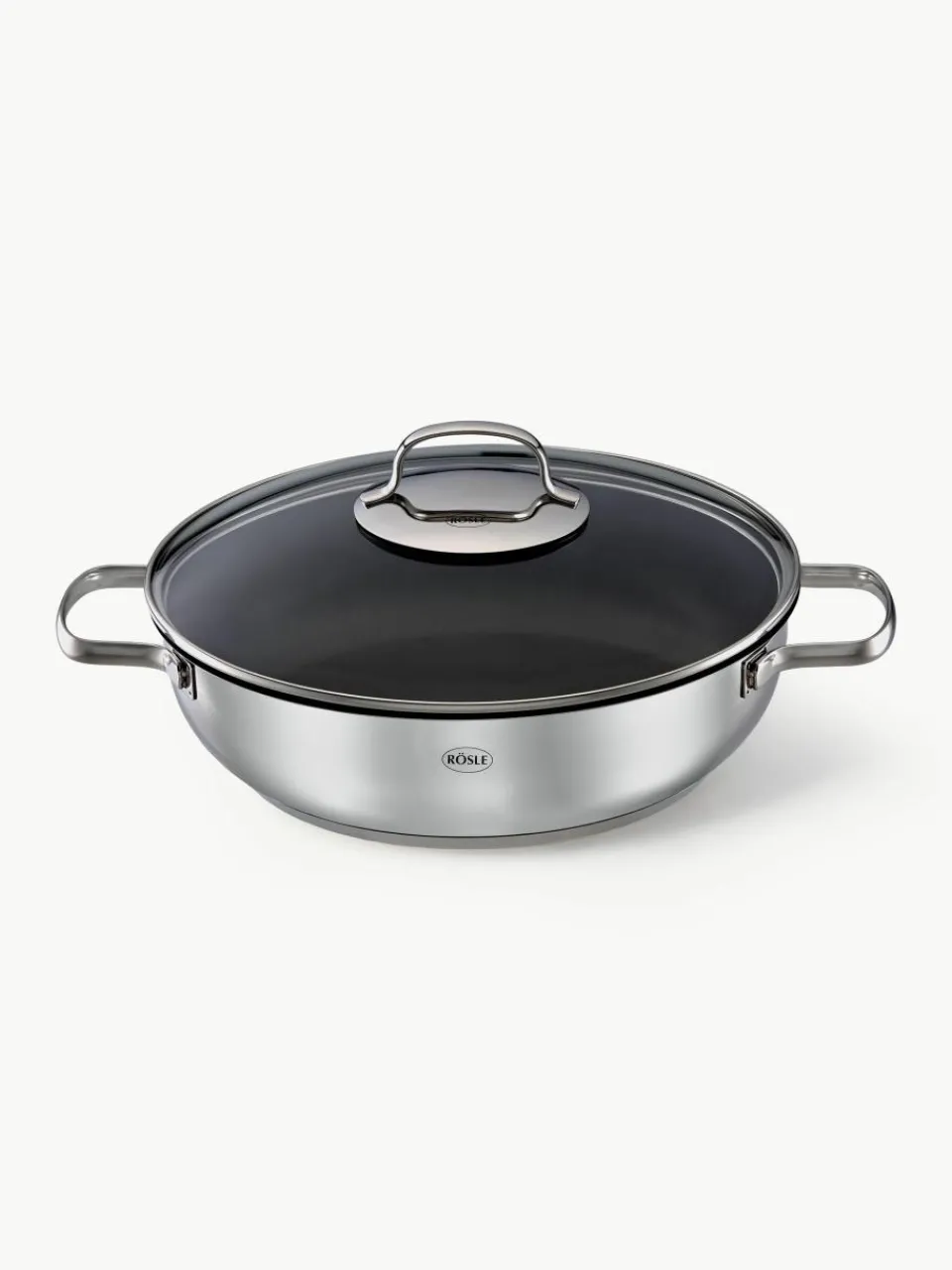 Roestvrijstalen serveerpan Elegance met antiaanbaklaag^RÖSLE Discount