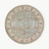 Rond chenille vloerkleed Rimini, handgeweven^Westwing Collection New