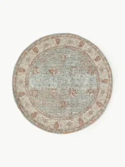 Rond chenille vloerkleed Rimini, handgeweven^Westwing Collection New