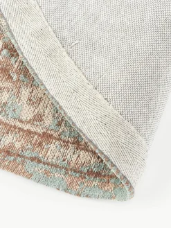 Rond chenille vloerkleed Rimini, handgeweven^Westwing Collection New