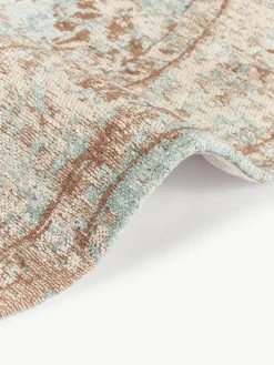 Rond chenille vloerkleed Rimini, handgeweven^Westwing Collection New