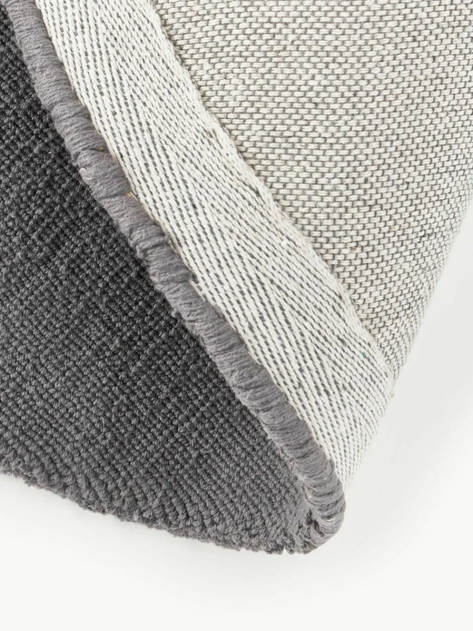 Rond katoenen vloerkleed Lora, handgeweven^Westwing Collection Outlet
