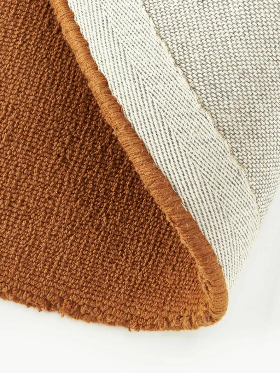 Rond katoenen vloerkleed Lora, handgeweven^Westwing Collection Clearance