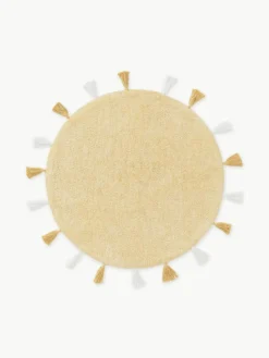 Rond kindervloerkleed Malu met kwastjes, handgetuft^Benuta Clearance