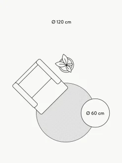 Rond kindervloerkleed Momo met kwastjes en hoog-laag effect^Benuta Clearance