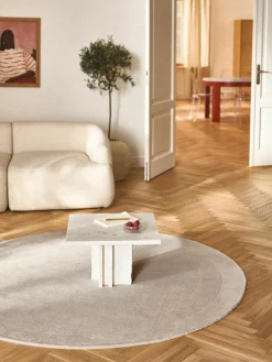Rond laagpolig vloerkleed Kari^Westwing Collection Outlet