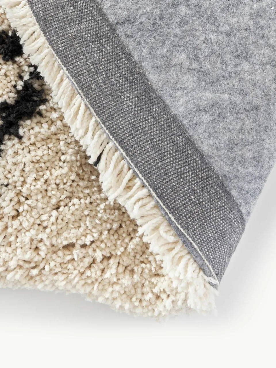 Rond pluizig hoogpolig vloerkleed Naima, handgetuft^Westwing Collection Discount