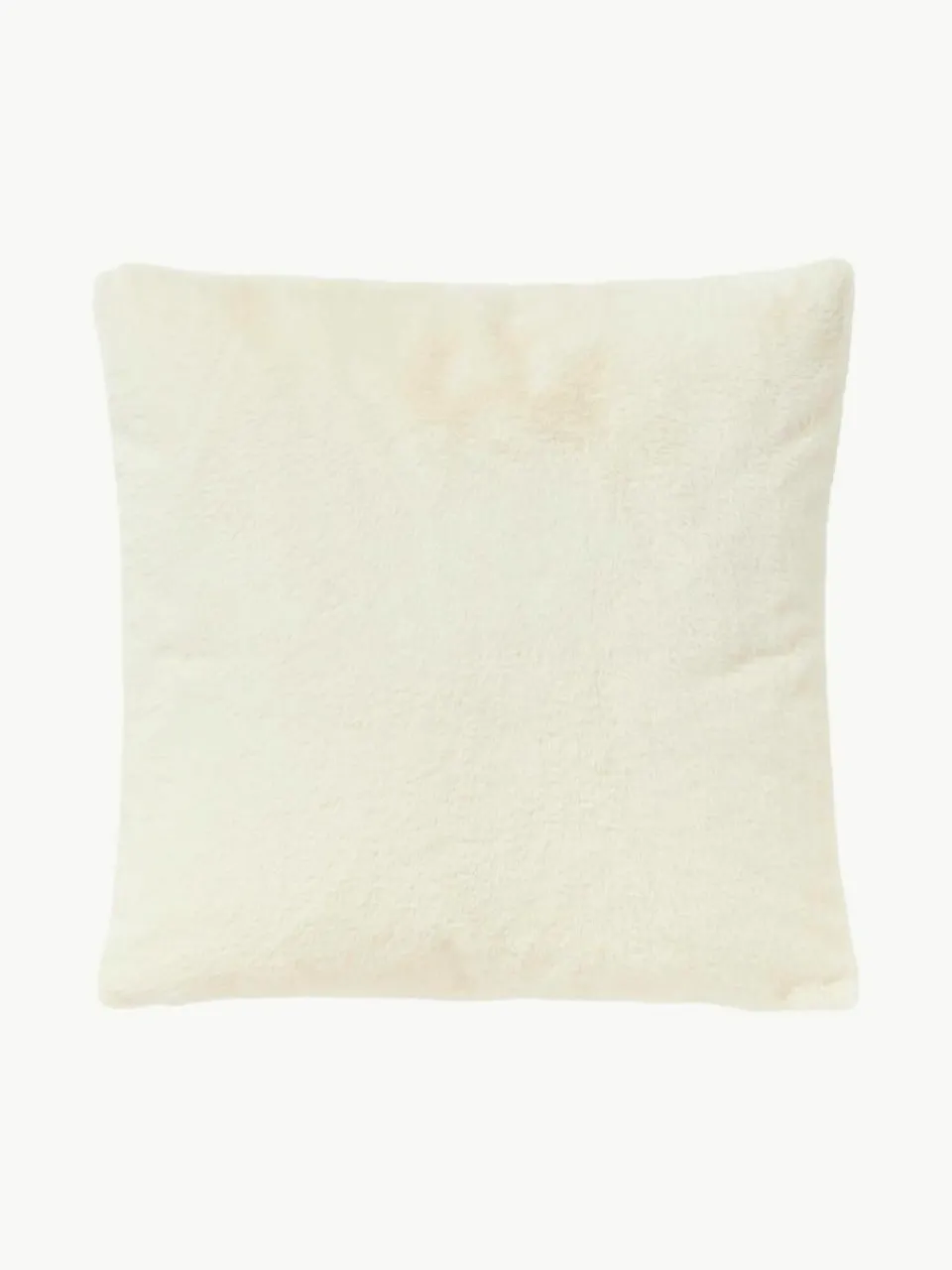 Rond sierkussen van imitatiebont Ginny^Westwing Collection New