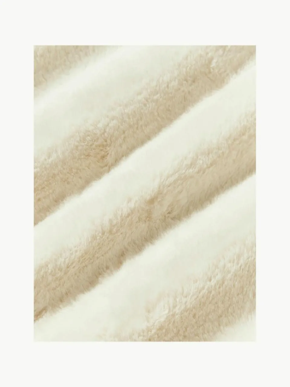 Rond sierkussen van imitatiebont Ginny^Westwing Collection New