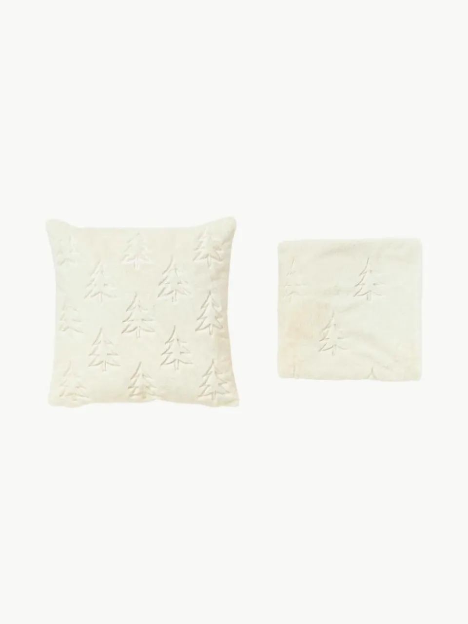 Rond sierkussen van imitatiebont Ginny^Westwing Collection New