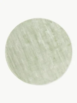 Rond viscose vloerkleed Jane, handgeweven^Westwing Collection Sale