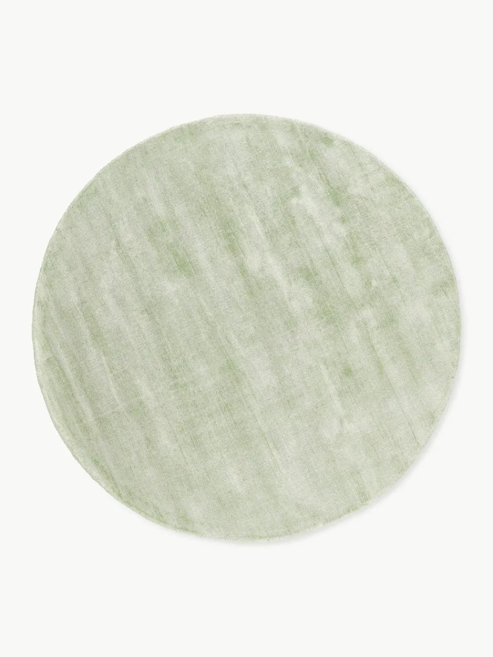 Rond viscose vloerkleed Jane, handgeweven^Westwing Collection Sale