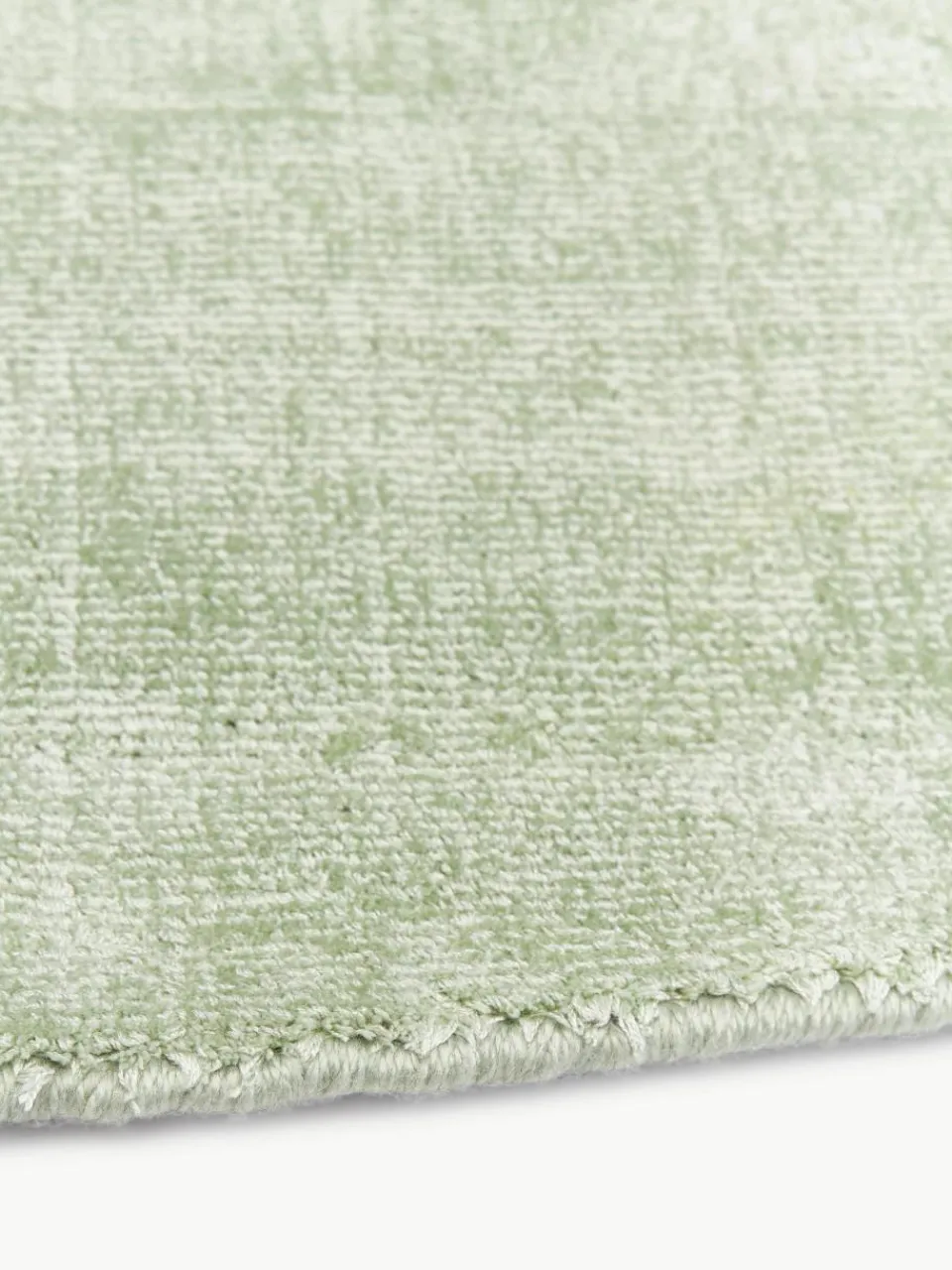 Rond viscose vloerkleed Jane, handgeweven^Westwing Collection Sale