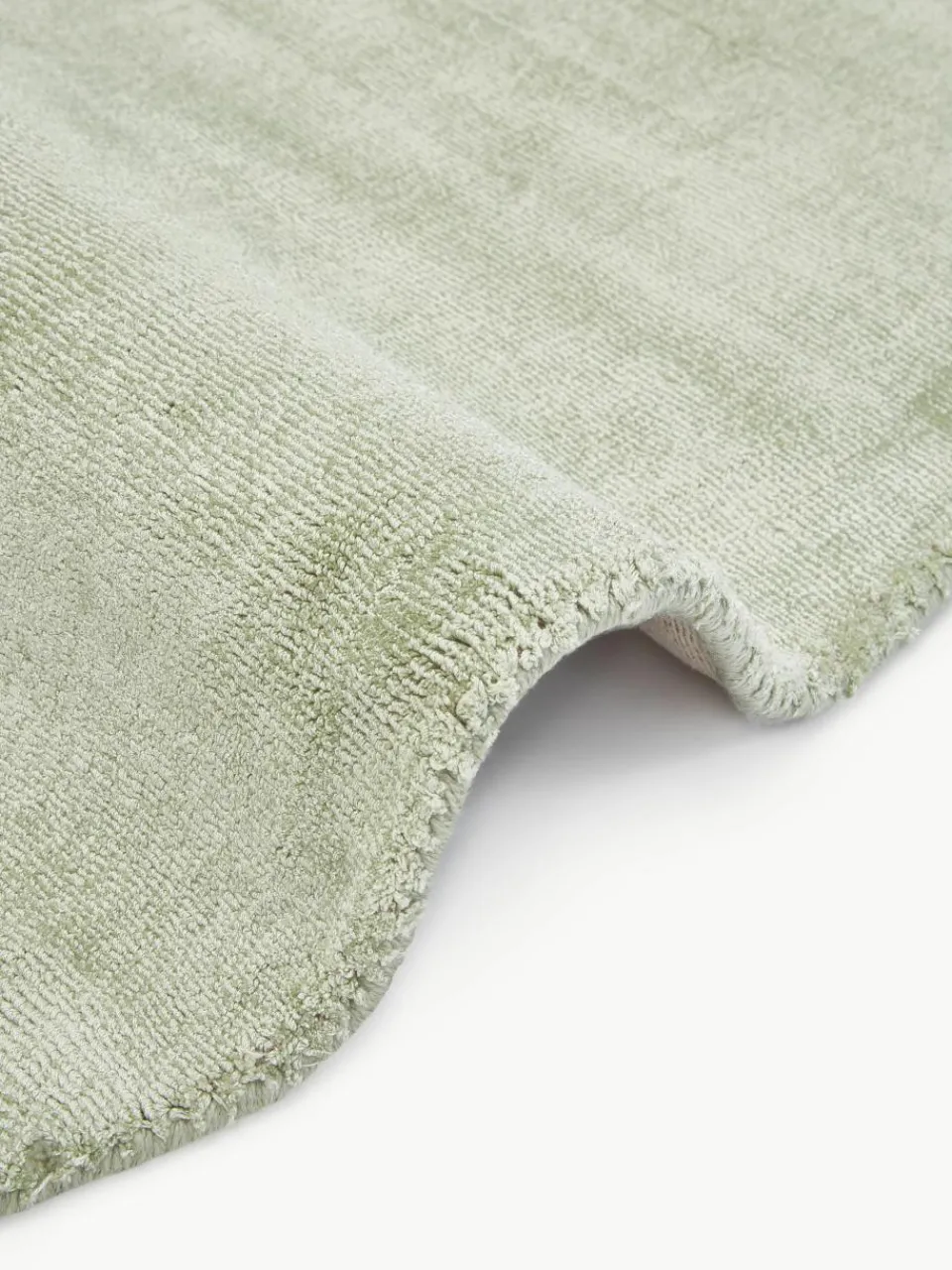 Rond viscose vloerkleed Jane, handgeweven^Westwing Collection Sale