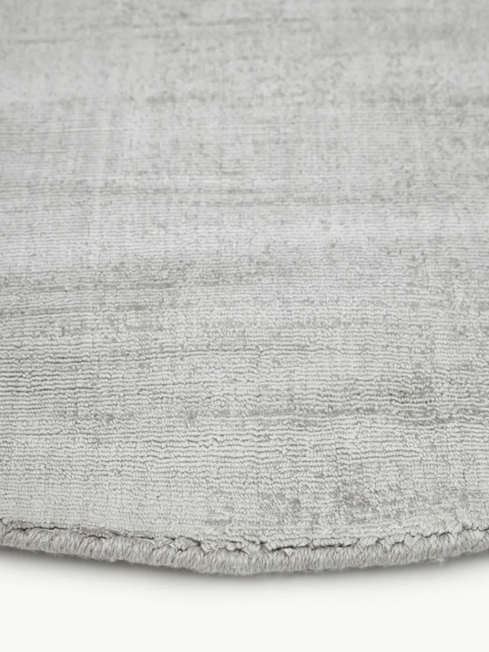 Rond viscose vloerkleed Jane, handgeweven^Westwing Collection Discount