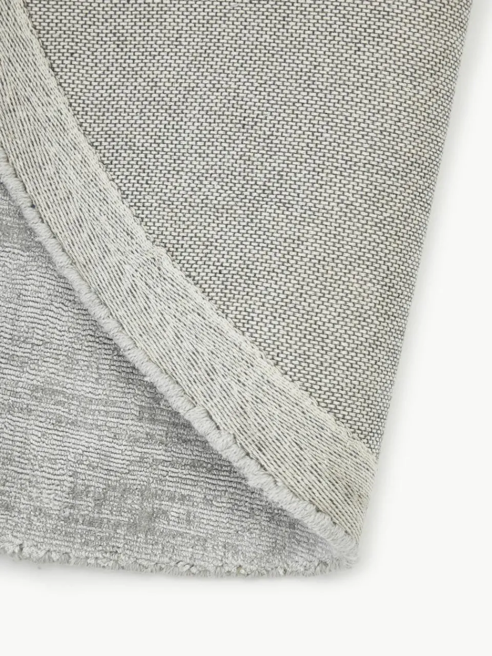 Rond viscose vloerkleed Jane, handgeweven^Westwing Collection Discount