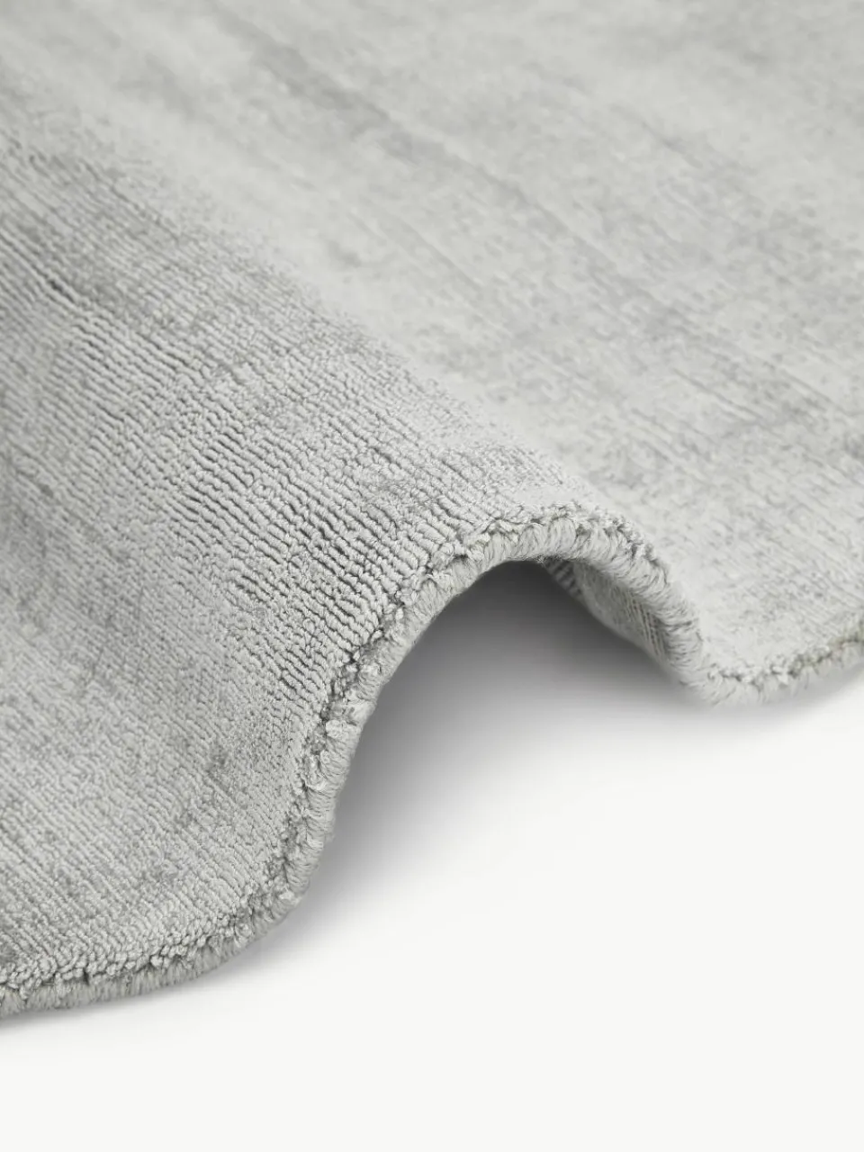 Rond viscose vloerkleed Jane, handgeweven^Westwing Collection Discount