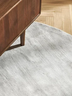 Rond viscose vloerkleed Jane, handgeweven^Westwing Collection Discount
