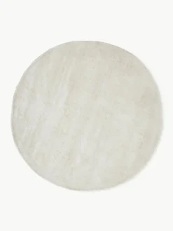 Rond viscose vloerkleed Jane, handgeweven^Westwing Collection Online