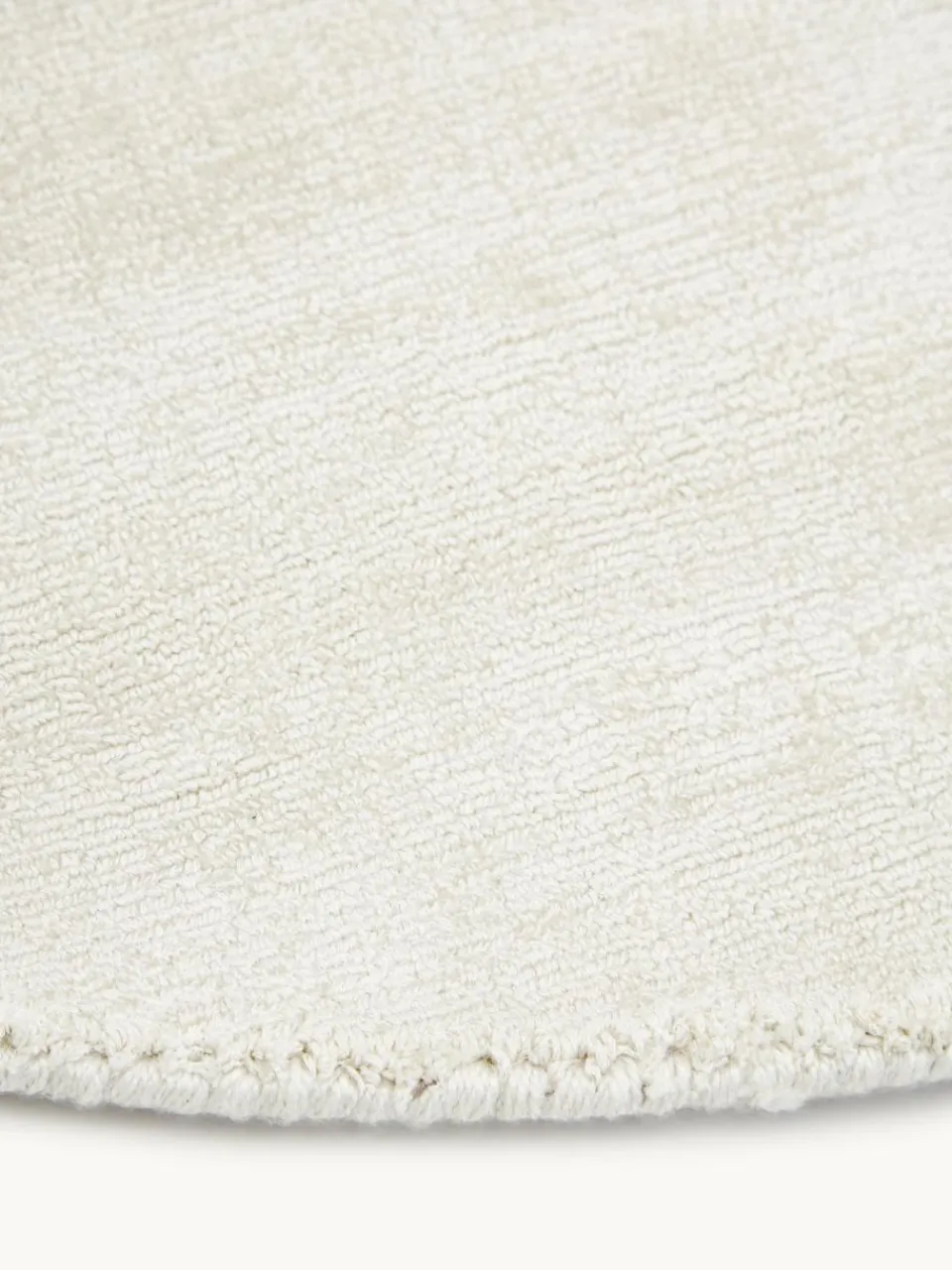 Rond viscose vloerkleed Jane, handgeweven^Westwing Collection Online
